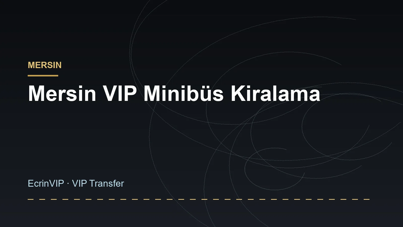Mersin VIP Minibüs Kiralama